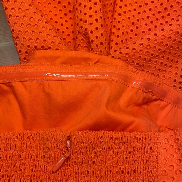 NWT Anthro Postmark Tangerine Eyelet Jumpsuit 8 - Picture 8 of 11